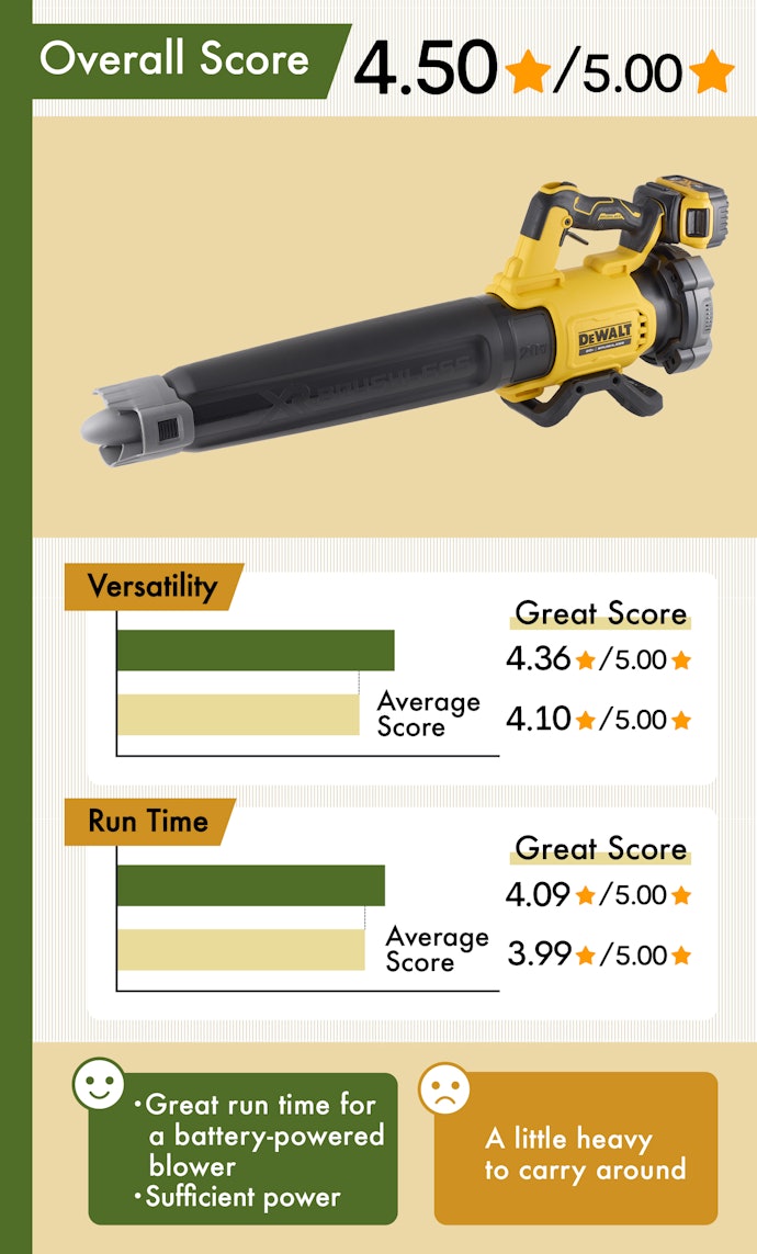 Best Leaf Blower for the Garage: DeWalt 20V MAX* XR Leaf Blower