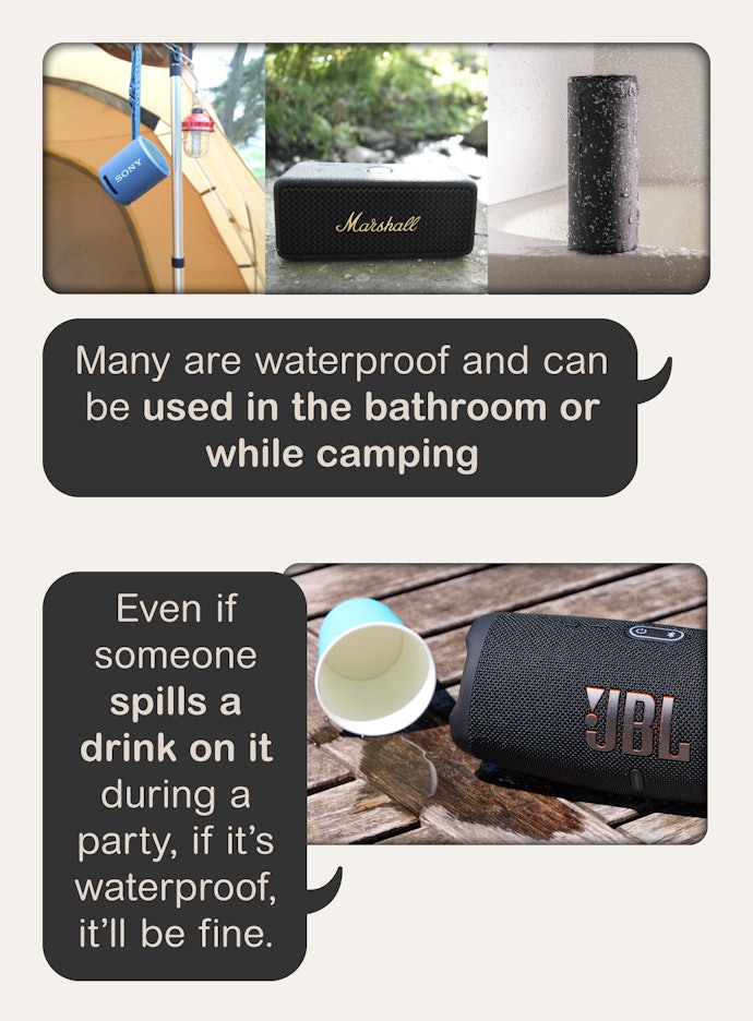 Look for High Waterproof Performance to Enjoy Music Near Water or in Wet Conditions