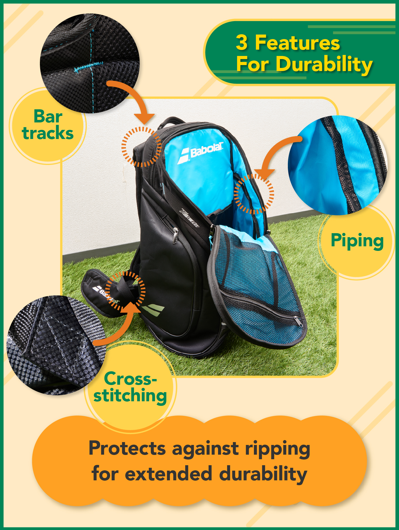 Authentic Babolat Babolat Team Line Pack Tennis Bag Babolat Cross