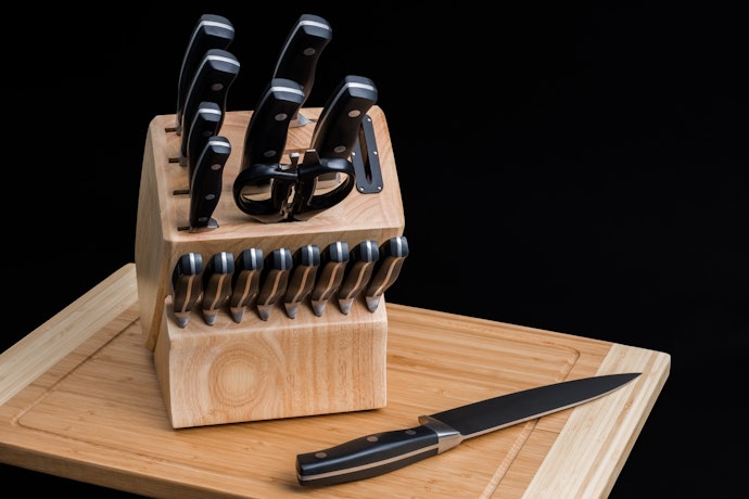 Consider a Set With Extras Like Kitchen Shears or Unique Block Holders