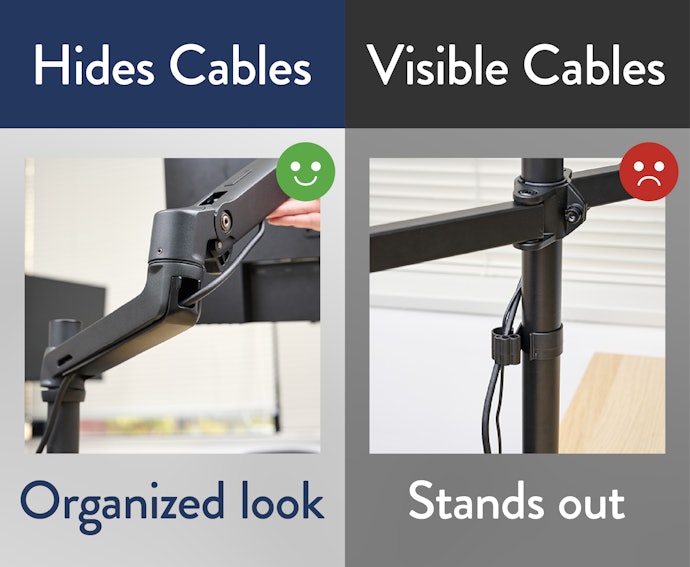 Conceal Wiring for a Clean Desk Appearance