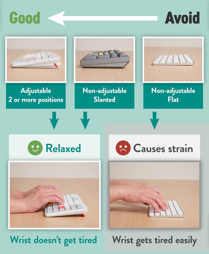 Look for a Keyboard that Tilts for Easier Usage On the Go