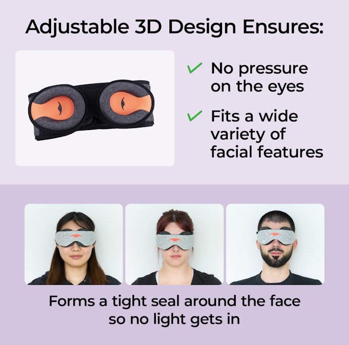 Choose a Design With 3D Adjustments Around the Eyes for a Personalized Fit