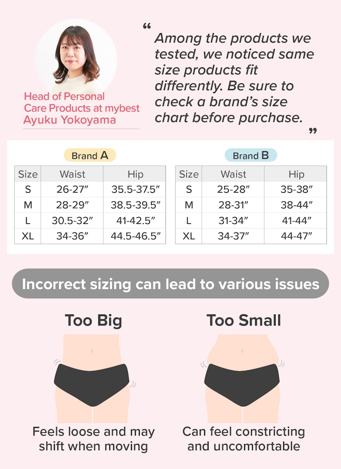 Check Your Hip and Waist Size to Find the Correct Fit