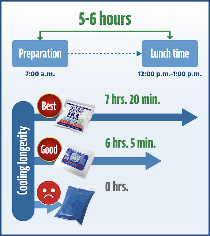 Look for Ice Packs That Stay Cool for More Than 6 Hours