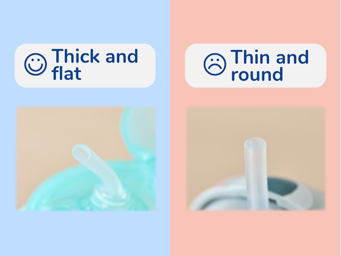 Thick, Flat Straws Are Easy to Drink From