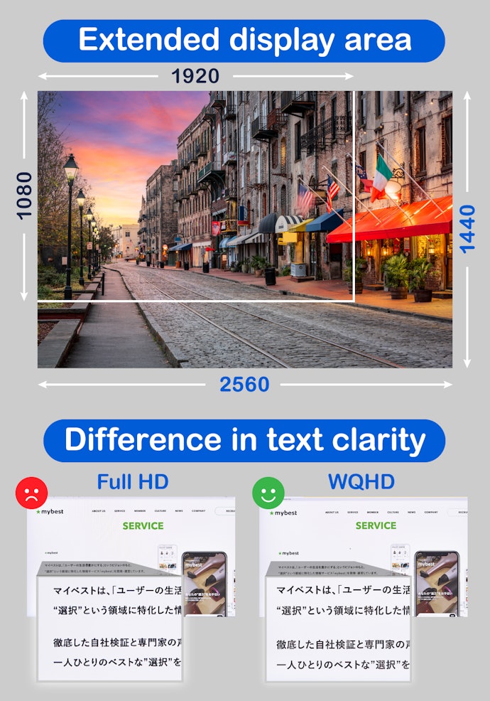 We Recommend a WQHD Screen Resolution