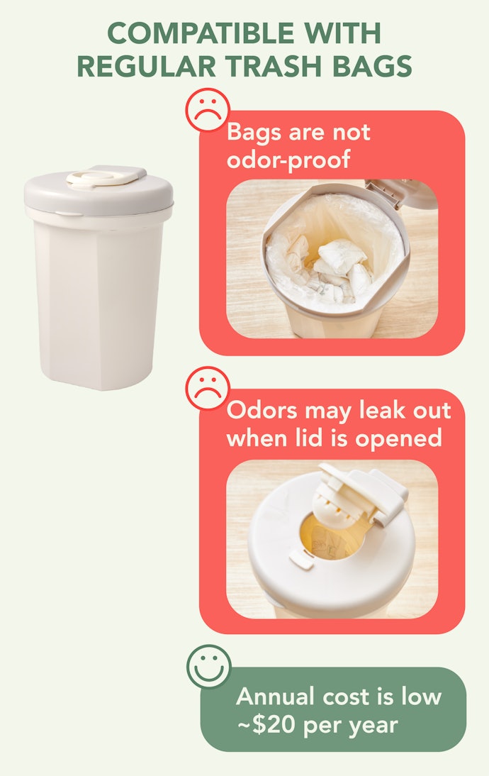Regular Trash Bag Pails Cut Costs at the Expense of Your Nose