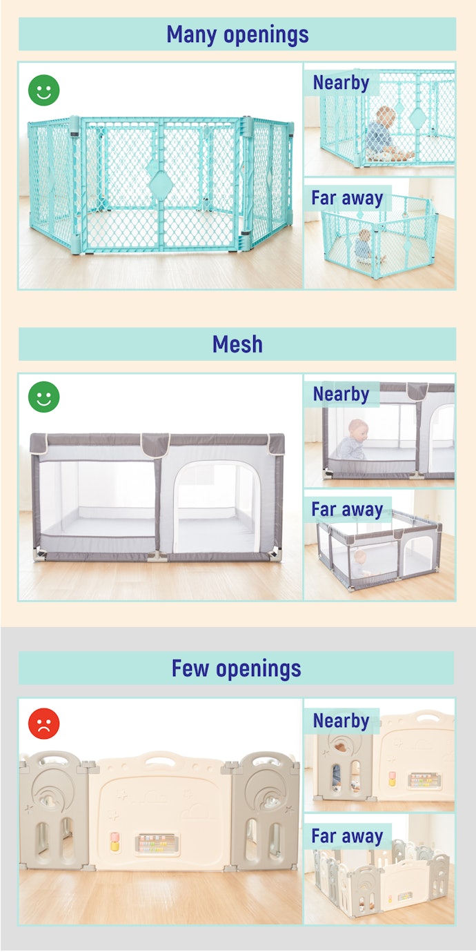 If It Has a Lot of Openings, You Can Check on Your Child More Easily