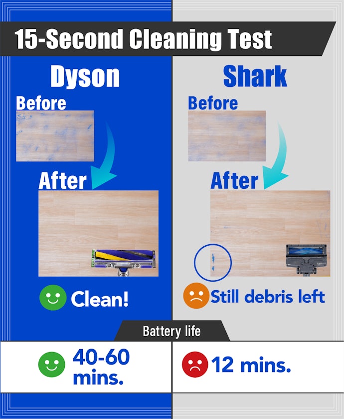Powerful Suction Helps the Dyson Save Battery Life