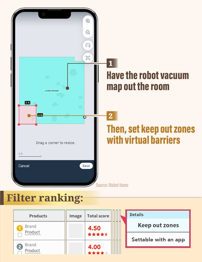 Some Robot Vacuums Can Register Keep-Out Zones