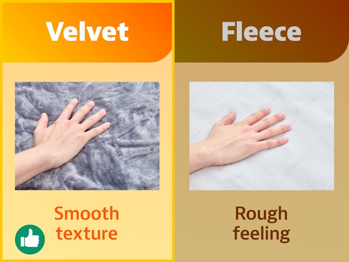 Velvety Blankets Feel Smooth and Soft Compared to Fleece