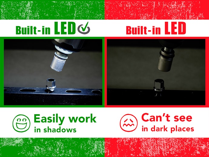 You'll Have No Problem Working in the Dark With a Built-in LED Light