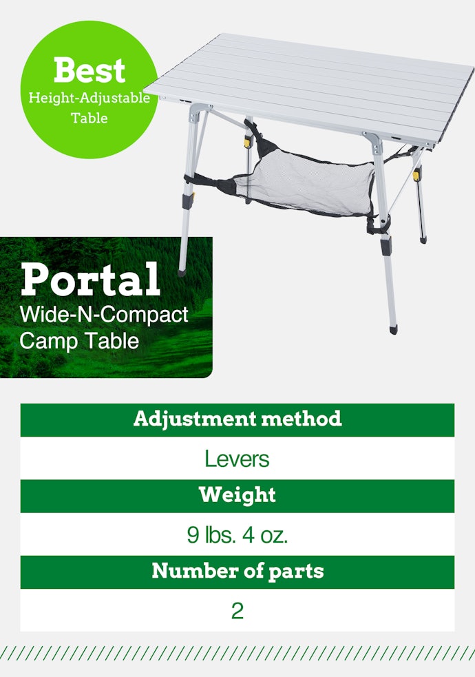The Wide-N-Compact Camp Table by Portal Met All of Our Criteria