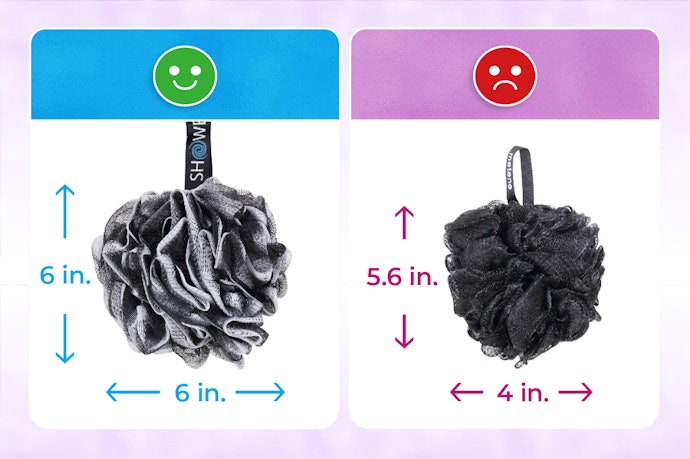 In Order to Clean Your Back, Aim for a Sponge at Least Six by Six Inches