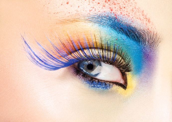 Fantasy or Colored Lashes Make a Statement