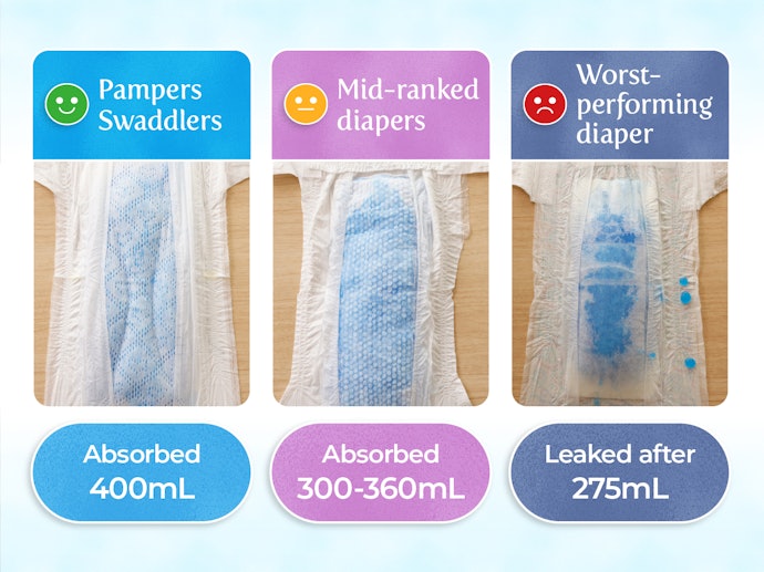 Pampers Swaddlers Are Highly Absorbent and Moisture-Wicking