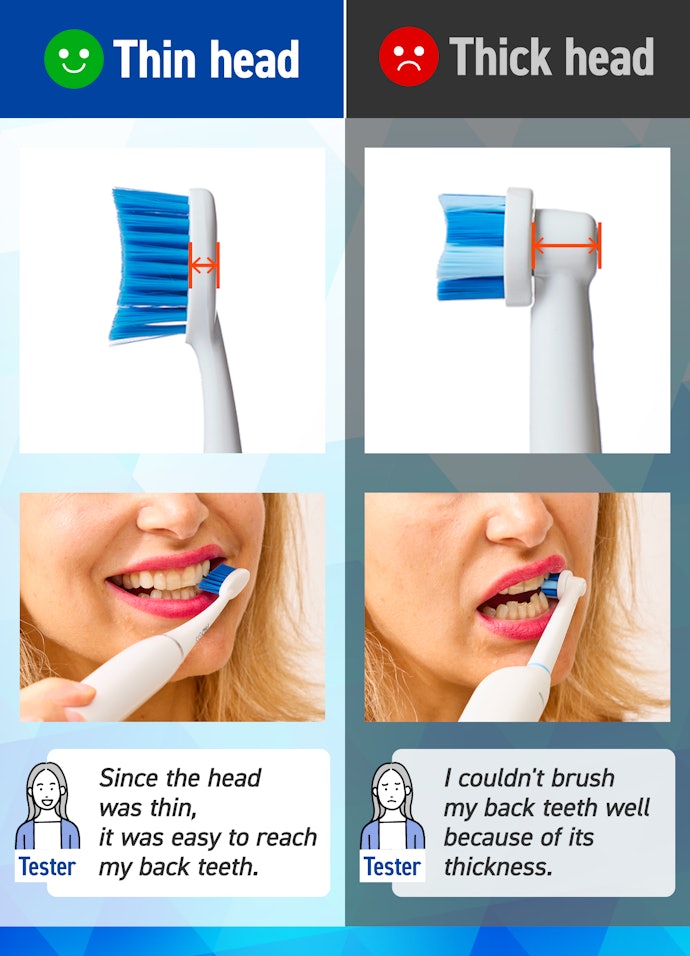 Brush Your Molars With a Thin Head