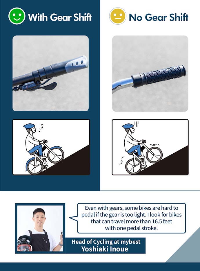 Pedaling Is Easier With Gears