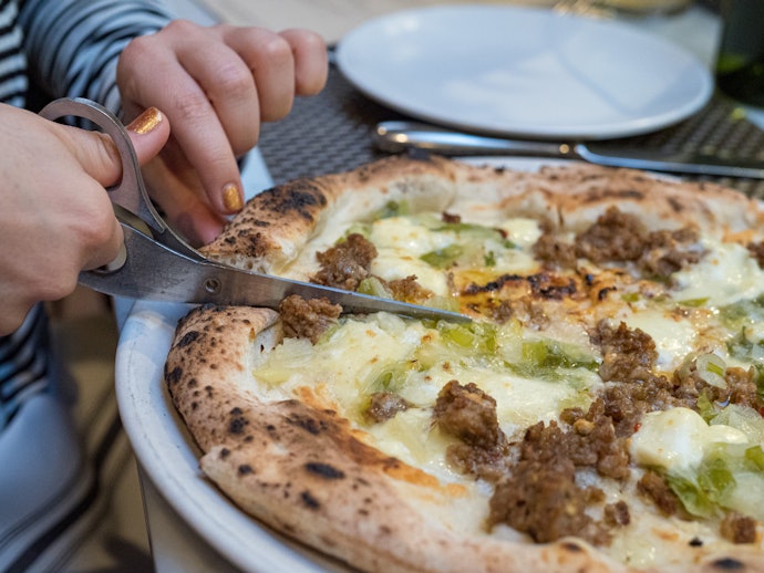 Scissors Are Great for Small, Thin Crust Pizzas