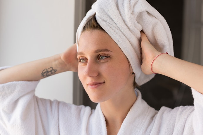 Turbans Keep Shorter Hair Tucked Neatly Away