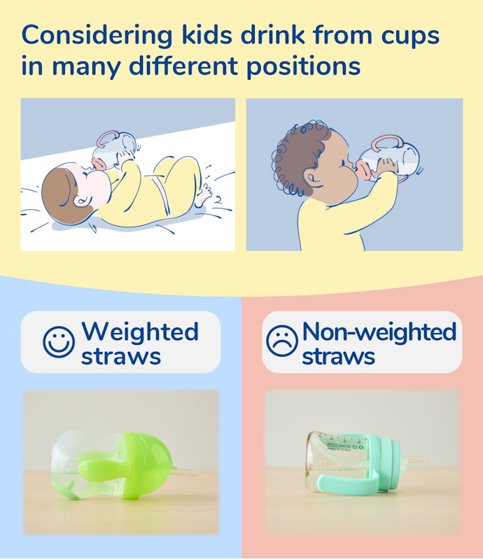 Check Out Straw Cups a Child Can Drink From While Lying Down