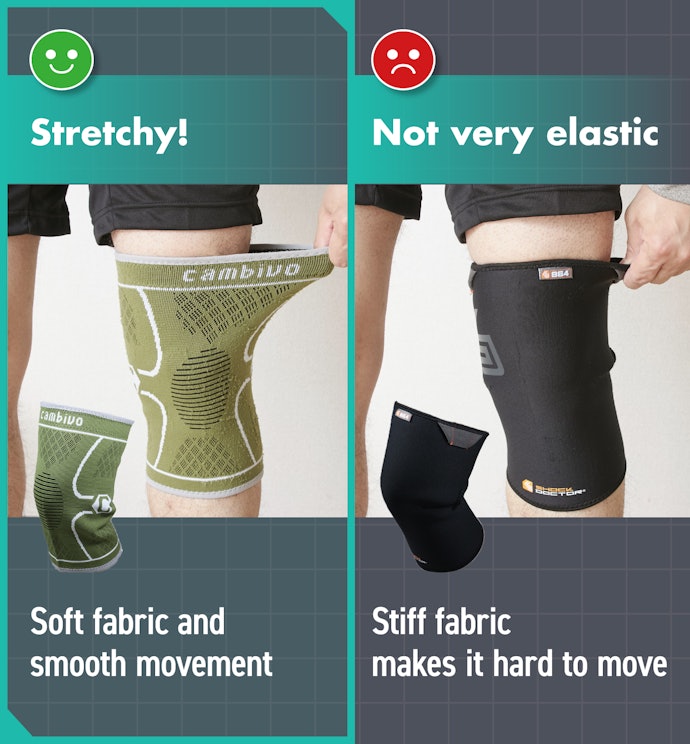 Stretchy Knee Braces Facilitate Movement and Are Easy to Put On