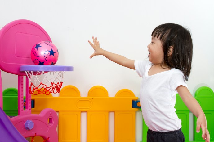 Hoops With an Adjustable Height are Great for Toddlers