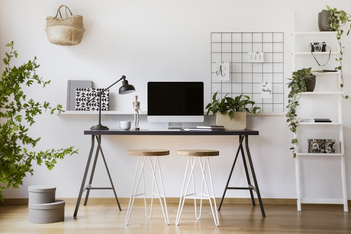 Slim, Ladder, or Movable Desks to Save Space