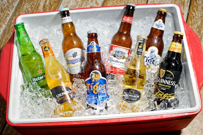 Cooler-Style Drink Holders Hold Multiple Drinks
