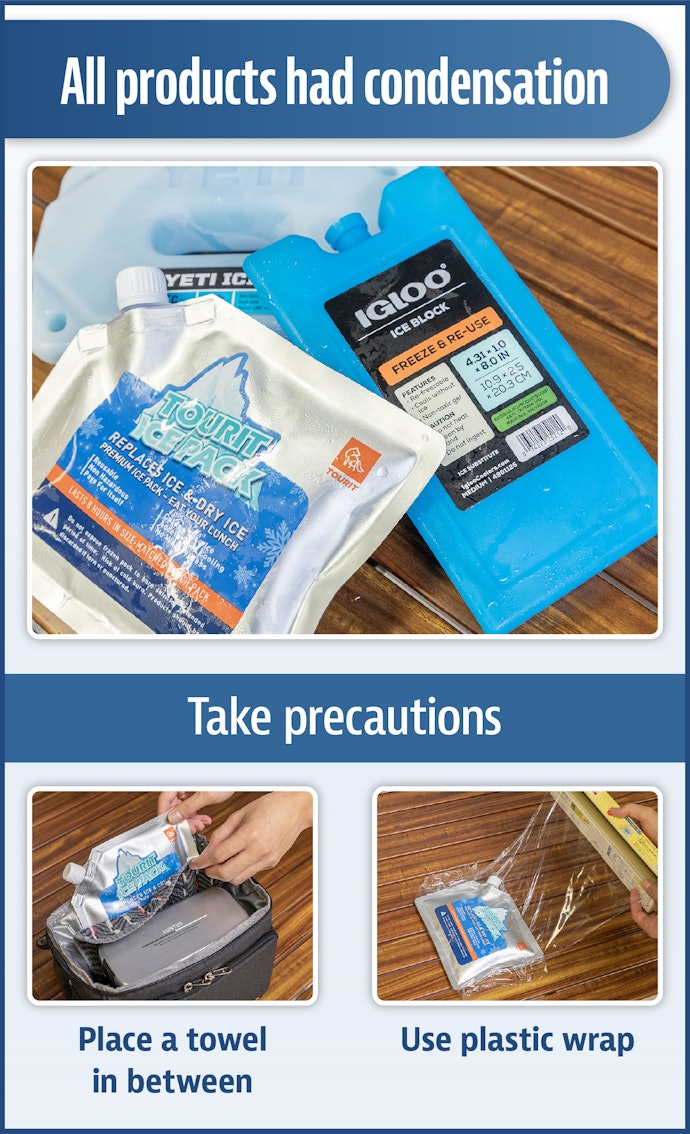 All Ice Packs Had Some Condensation