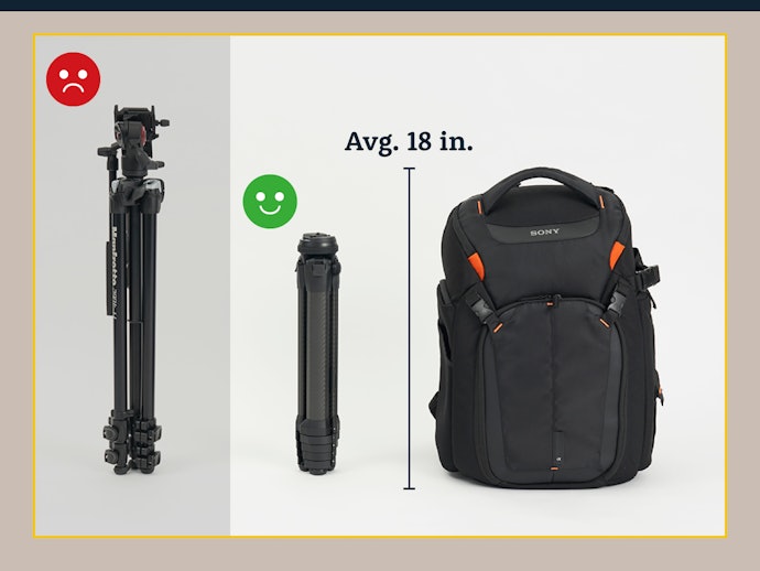 A Folded Length Under 18 Inches Fits Easily into a Camera Bag
