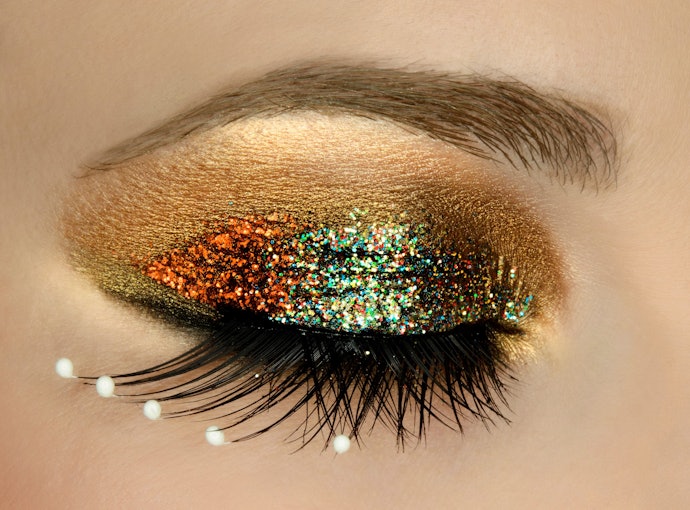 Glitter Eyeshadow Adds Festivity