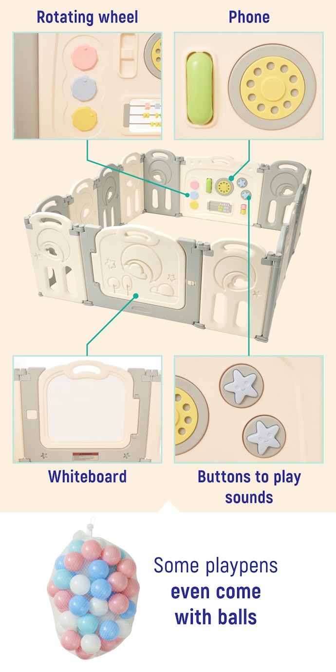 If the Playpen Has Interactive Items, Your Child Probably Won’t Get Bored