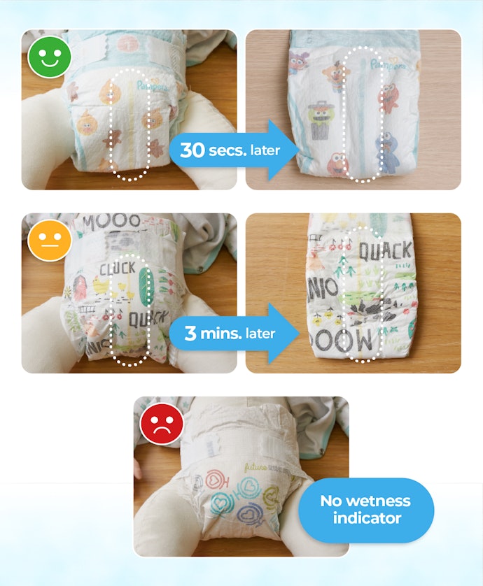 A Wetness Indicator Is a Must-Have, but on Some Diapers It's Hard to See