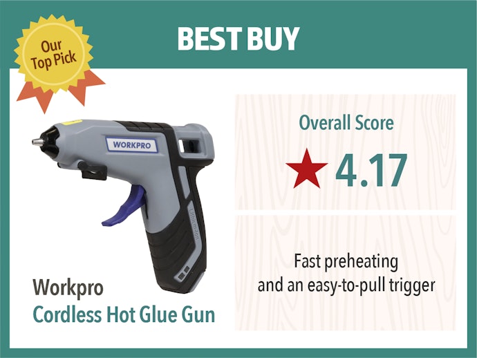 WorkPro 3.6V Cordless Hot Glue Gun, Energy Saving Rechargeable Fast Heating Glue Gun Kit with 20 Pcs Mini Glue Sticks, Ultra Light
