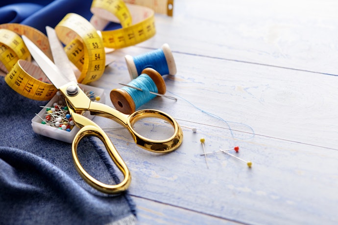 A Pair of Sharp Scissors is Necessary to Cut the Thread and Fabric