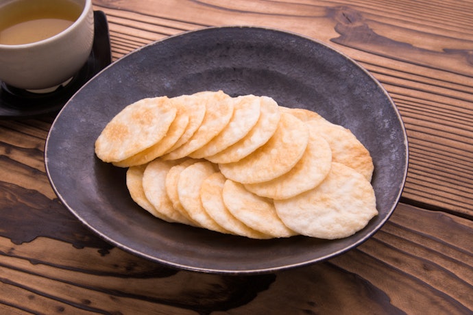 Rice Crackers Are Thin and Light
