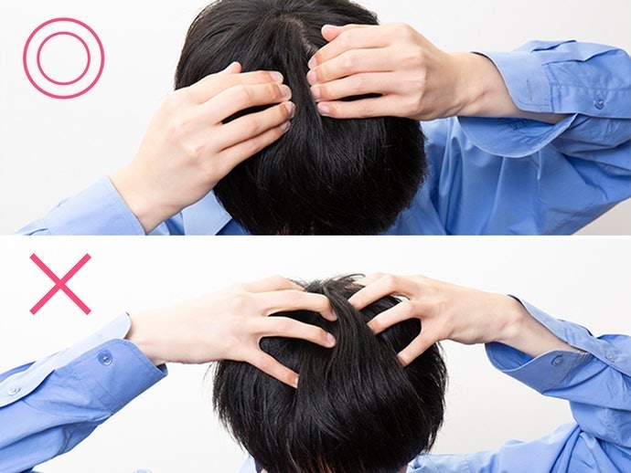 ① First, Wash the Scalp Thoroughly