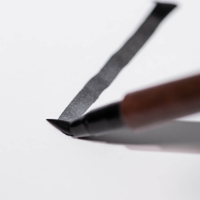 Thickness is Controlled by Adjusting Brush Contact With the Page