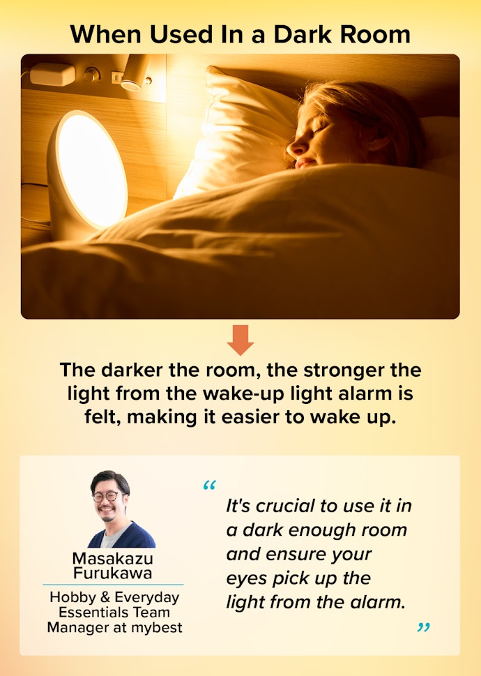 Brighter Clock, Darker Room, Easier Wake-Up