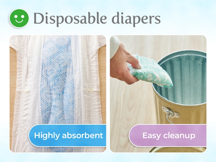 Disposable Diapers Absorb Liquids Better and Are More Convenient