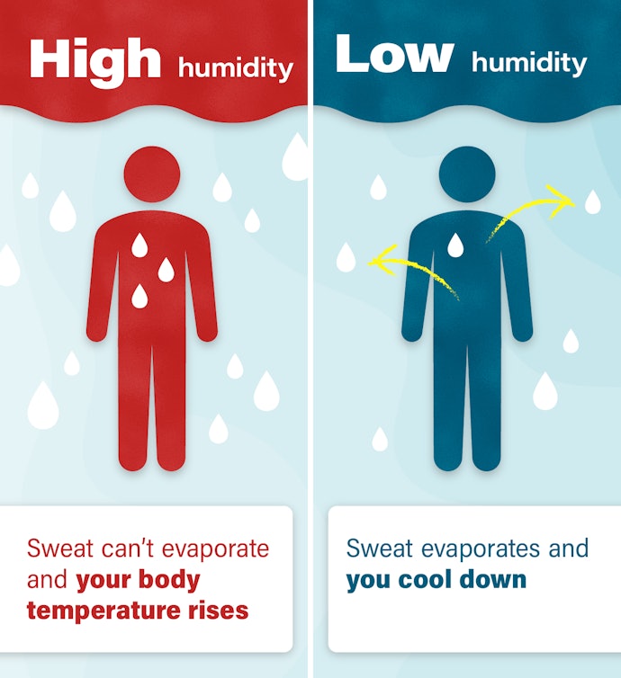 No Matter How Cool Your Room Is, High Humidity Increases the Chance of Heat Stroke