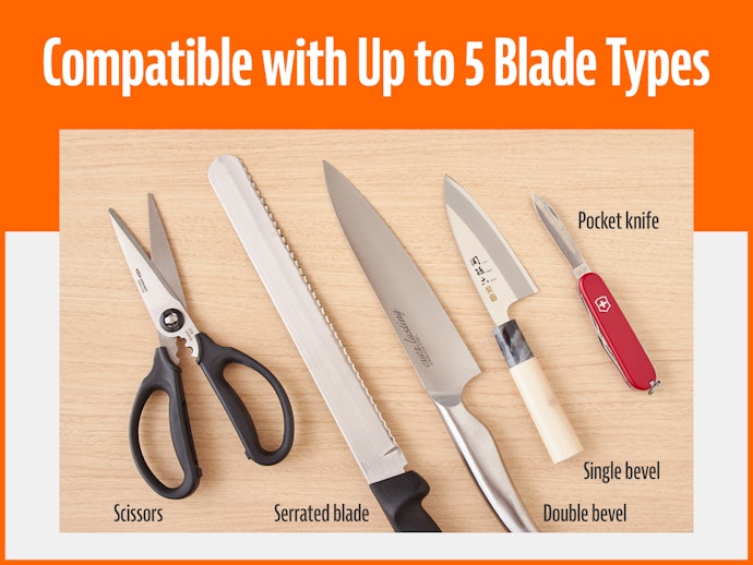 4-in-1 Kitchen Knife Accessories: 3-Stage Knife Sharpener kitchellence