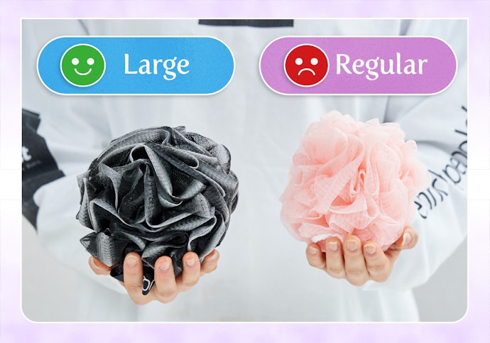 Smaller Loofahs May Not Reach All Areas of Your Back