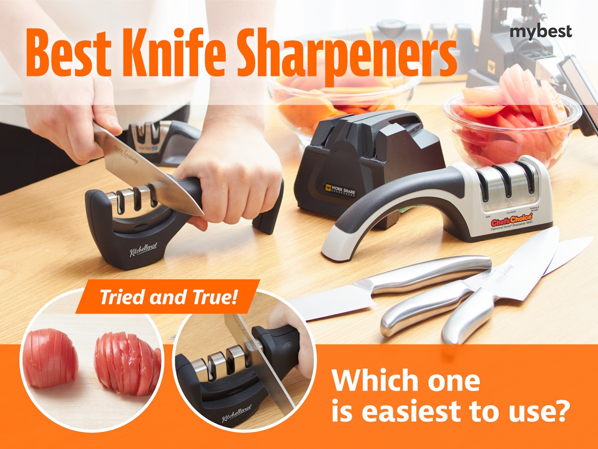 Kitchellence Knife Sharpener - 3-Stage Knife Sharpening Tool