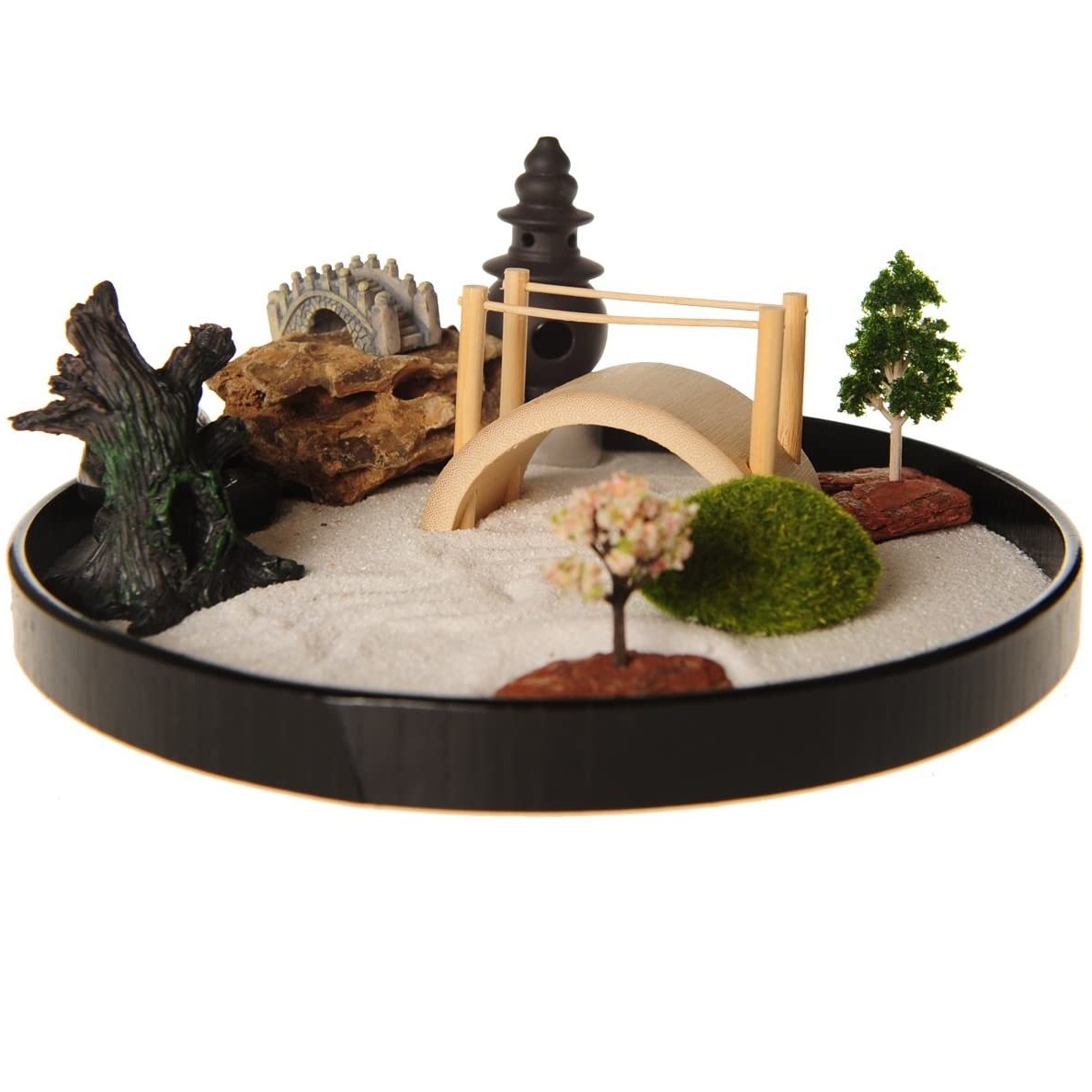 Middle desk zen garden Meditation zen garden kit Tray with sand Gift fashion for