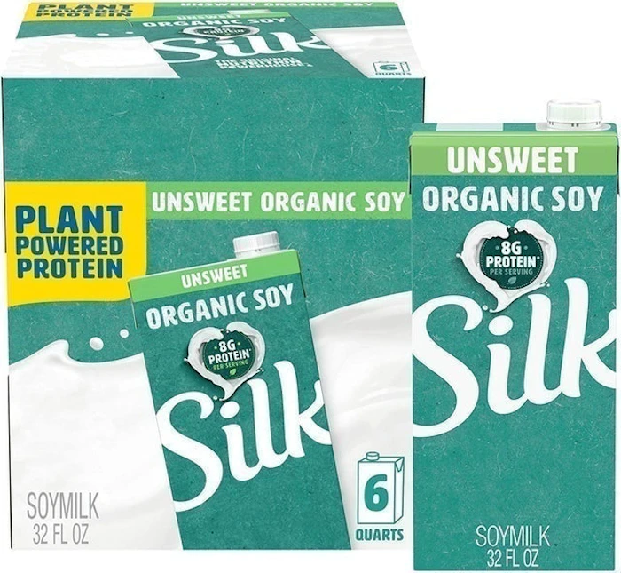 Silk Unsweetened Organic Soymilk Image 1