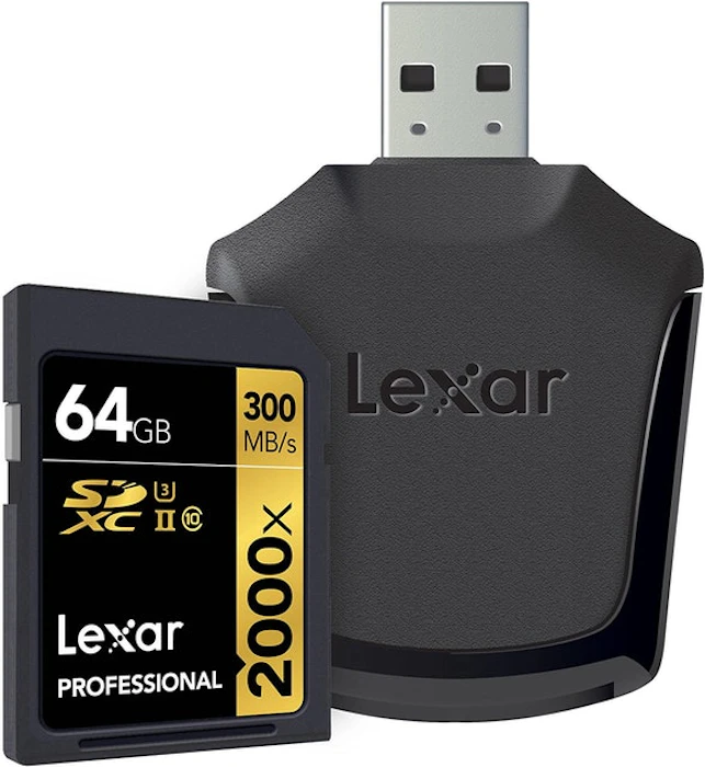 Lexar Professional 2000x 64GB SDXC UHS-II Memory Card Image 1