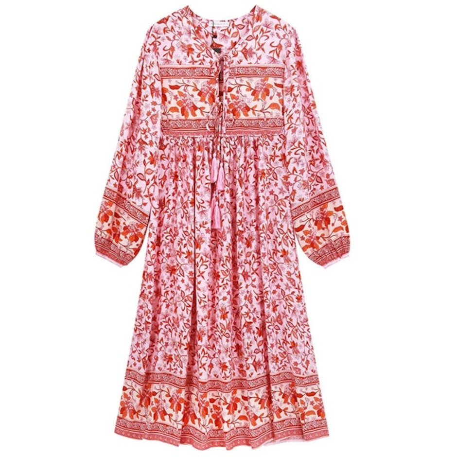 R.Vivimos Bohemian Midi Dress Image 1